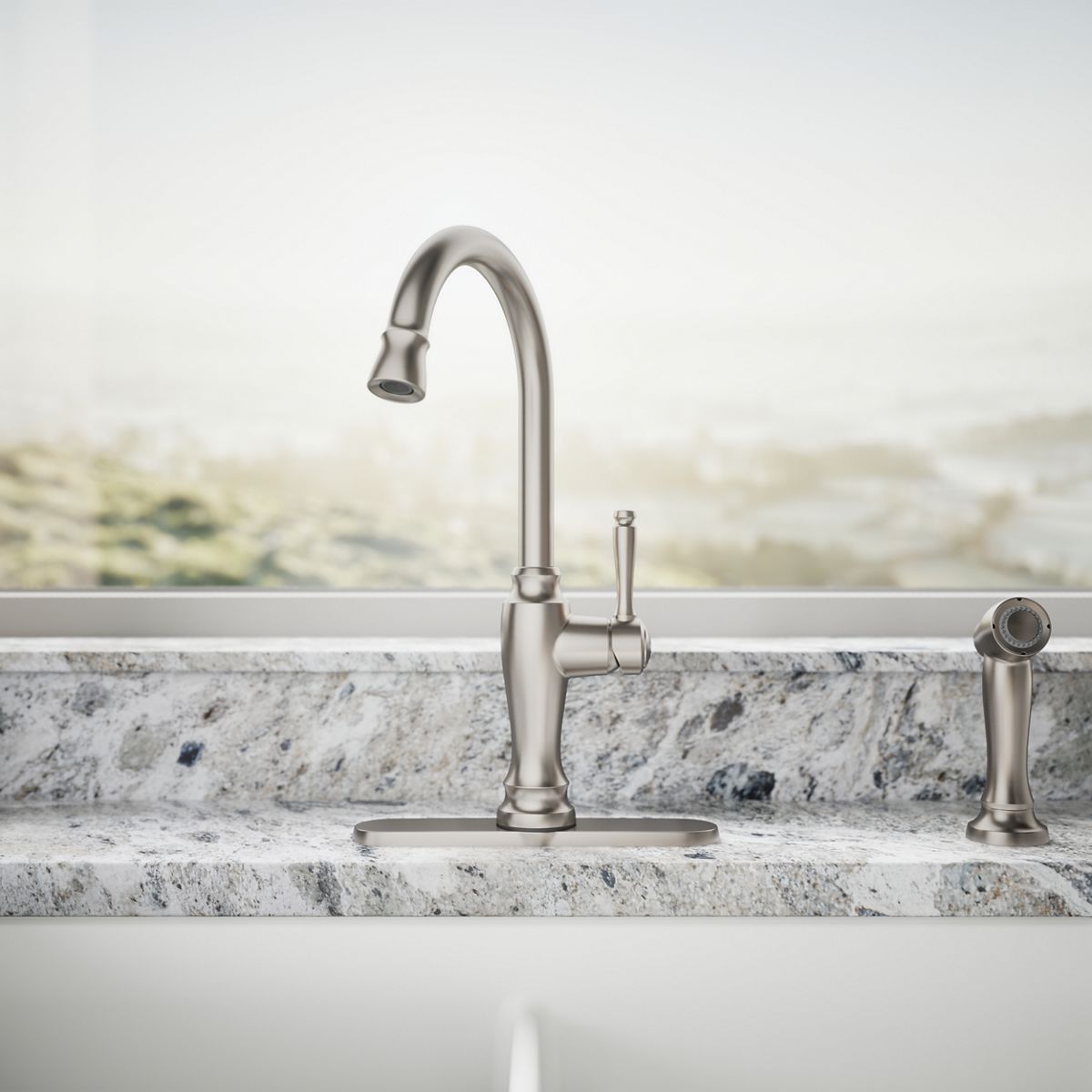 Arsdale Single-Handle Kitchen Faucet w/Sidespray | K-R24213 | KOHLER