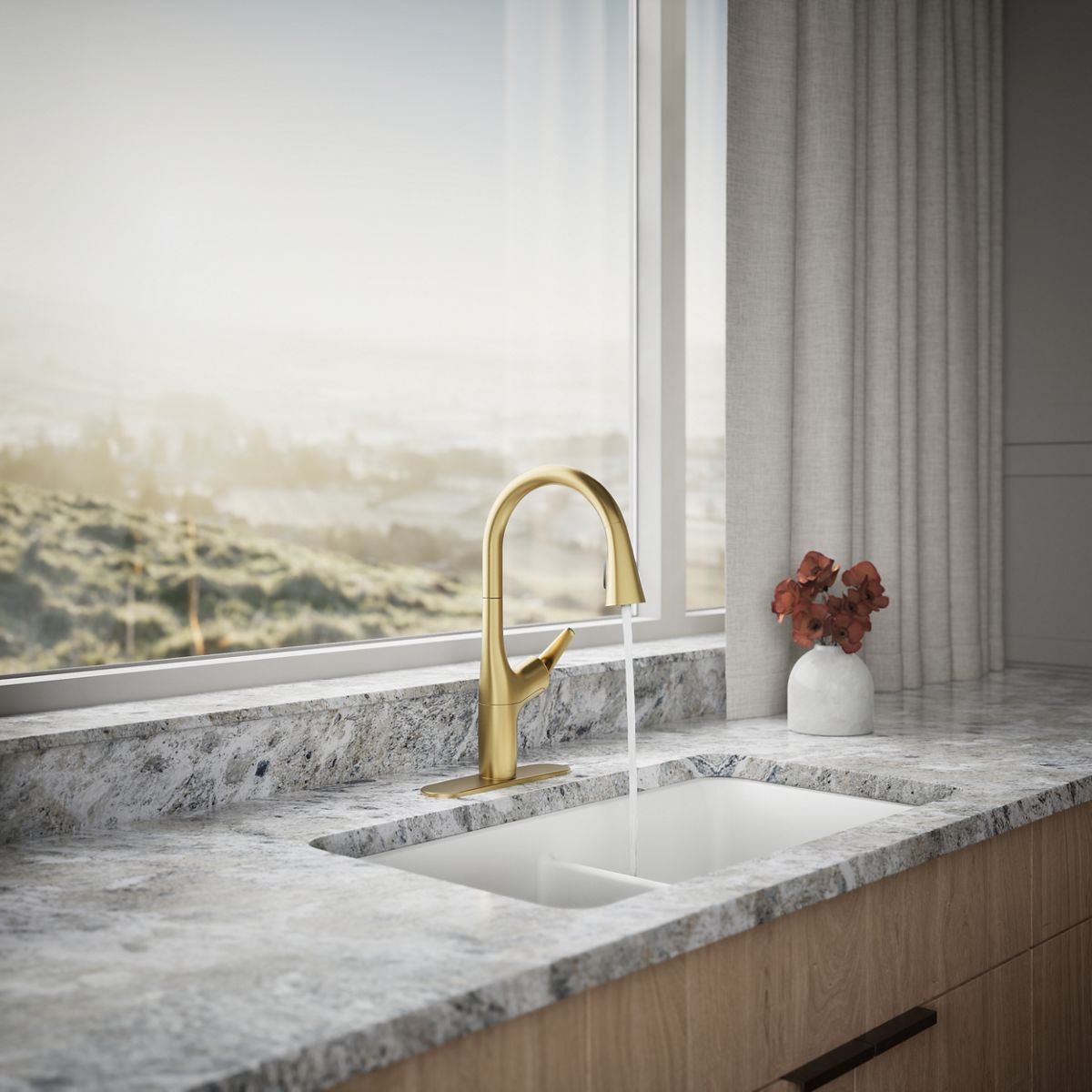Safia Pull-Down Kitchen Sink Faucet | K-R24298 | KOHLER