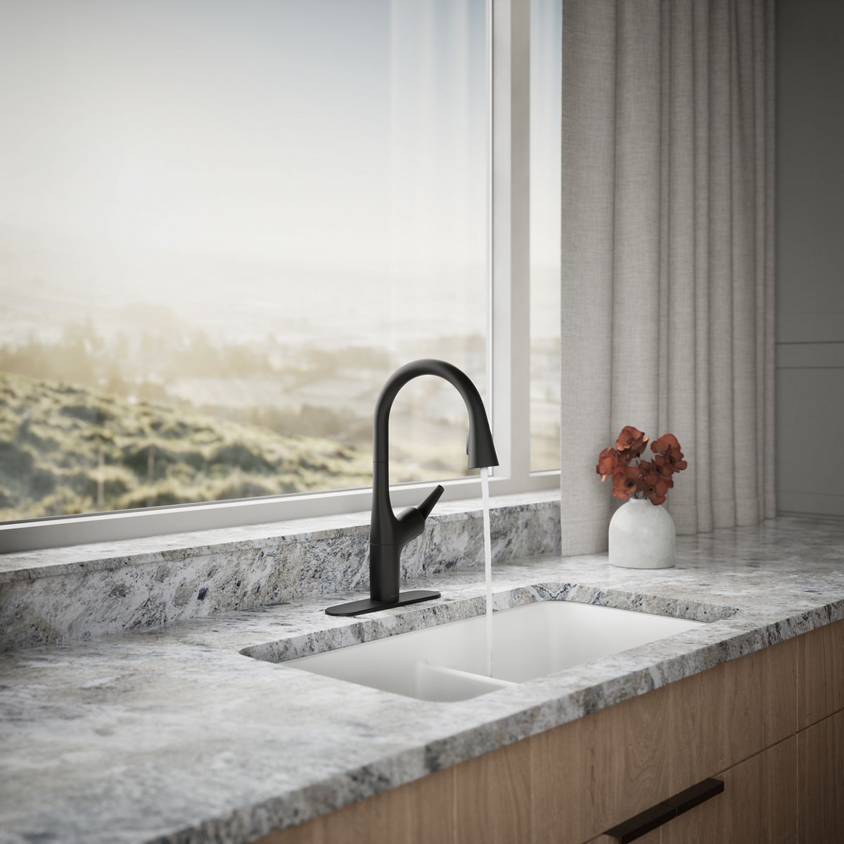 KOHLER | R24298 | Safia™| Pull-down kitchen faucet with soap