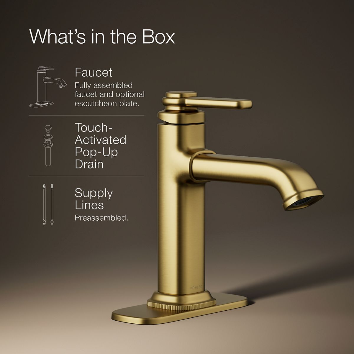 Numista Single-Handle Bathroom Sink Faucet | K-R26583-4D | KOHLER