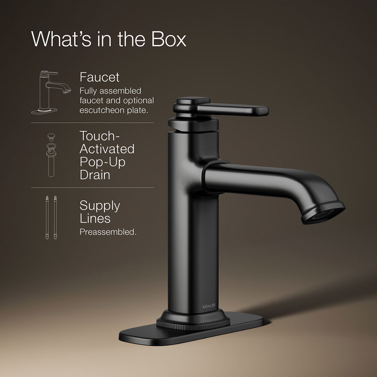 Numista Single-Handle Bathroom Sink Faucet | K-R26583-4D | KOHLER