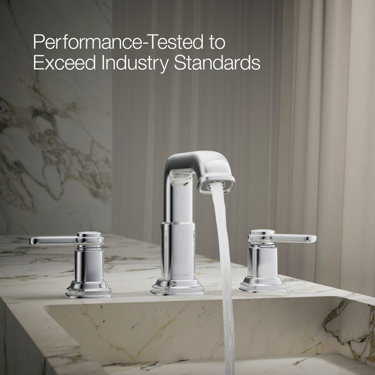 Ealing Widespread Bathroom Sink Faucet | K-R26585-4D | KOHLER
