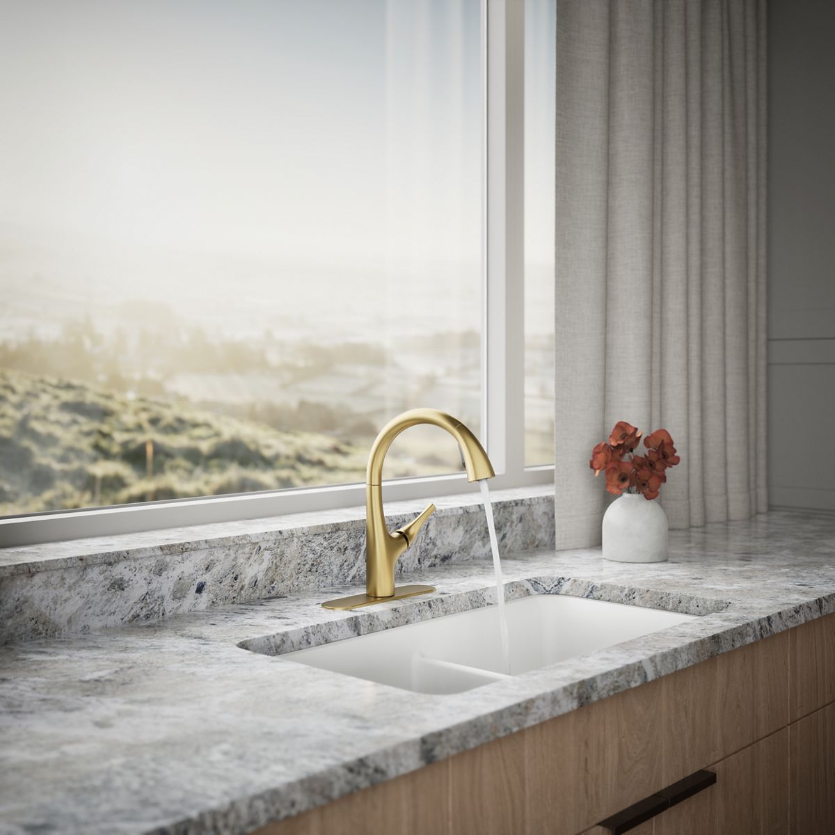 Avi Pull-Out Kitchen Sink Faucet | K-R27141 | KOHLER