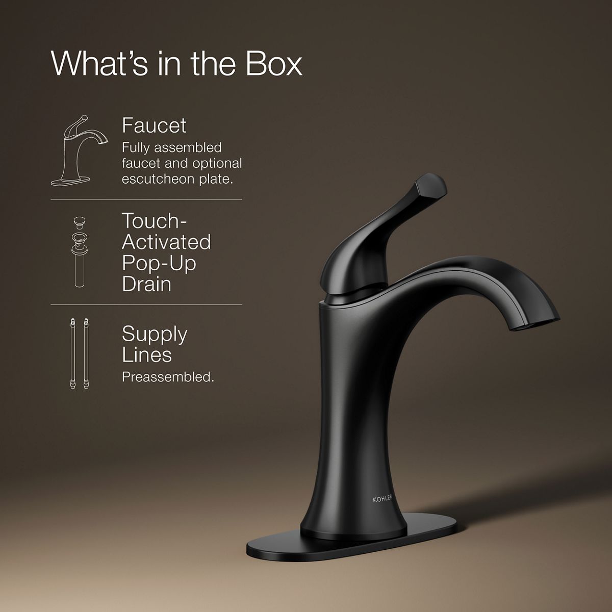 Desette Single-Handle Bathroom Sink Faucet | K-R27211-4D | KOHLER