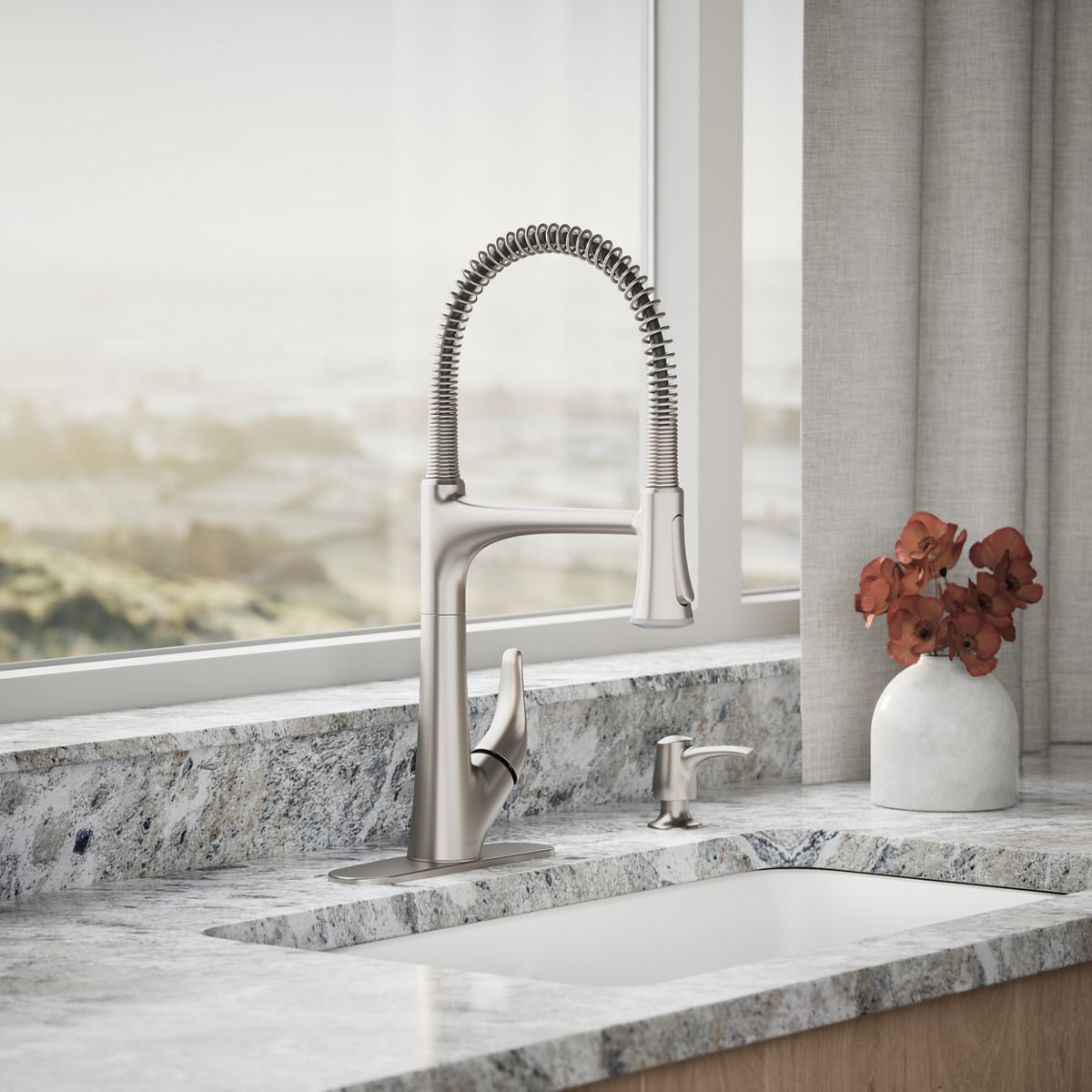 Lilyfield Pro Semi-Professional Kitchen Sink Faucet with Two