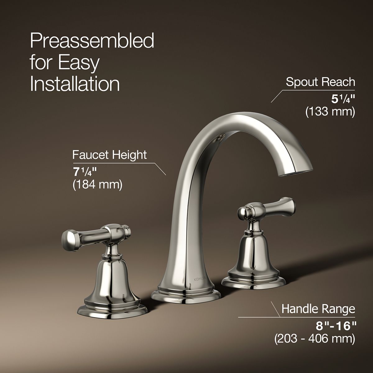 Florez Widespread Bathroom Sink Faucet | K-R27819-4D | KOHLER