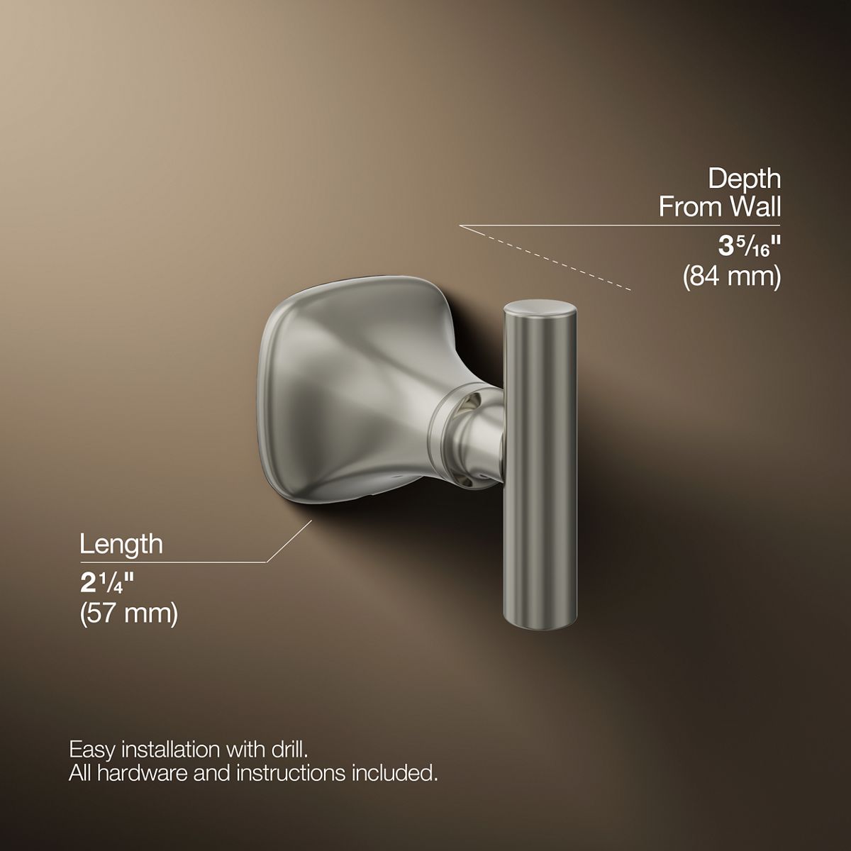 Rill Robe Hook | K-R28012 | KOHLER