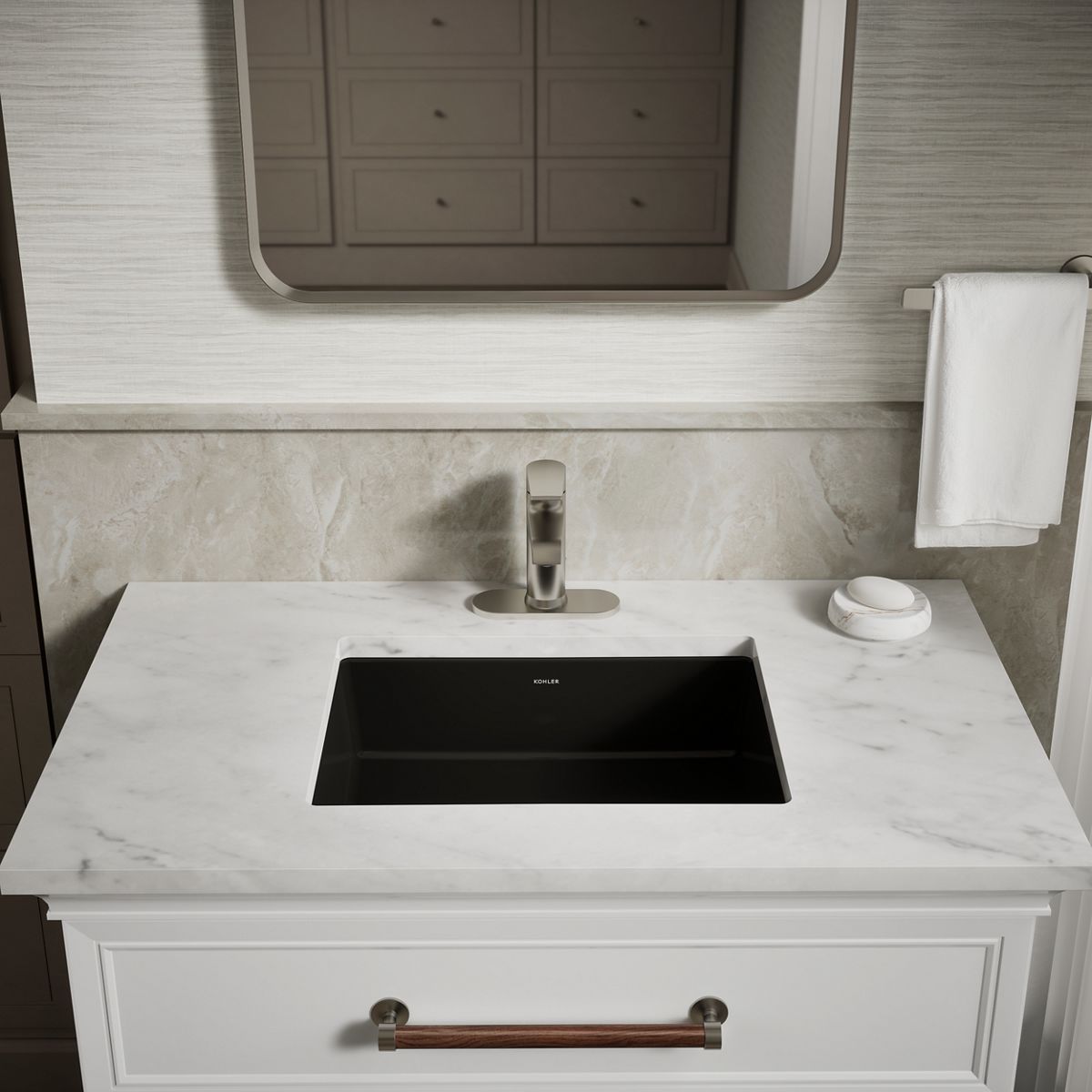 Cursiva Undermount Bathroom Sink | K-R28105 | KOHLER