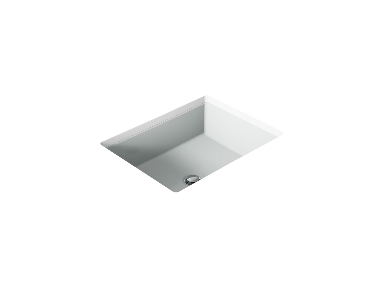 K♡rA　1029 KOHLER Cursiva 20 in. Rectangular Vitreous China Undermount