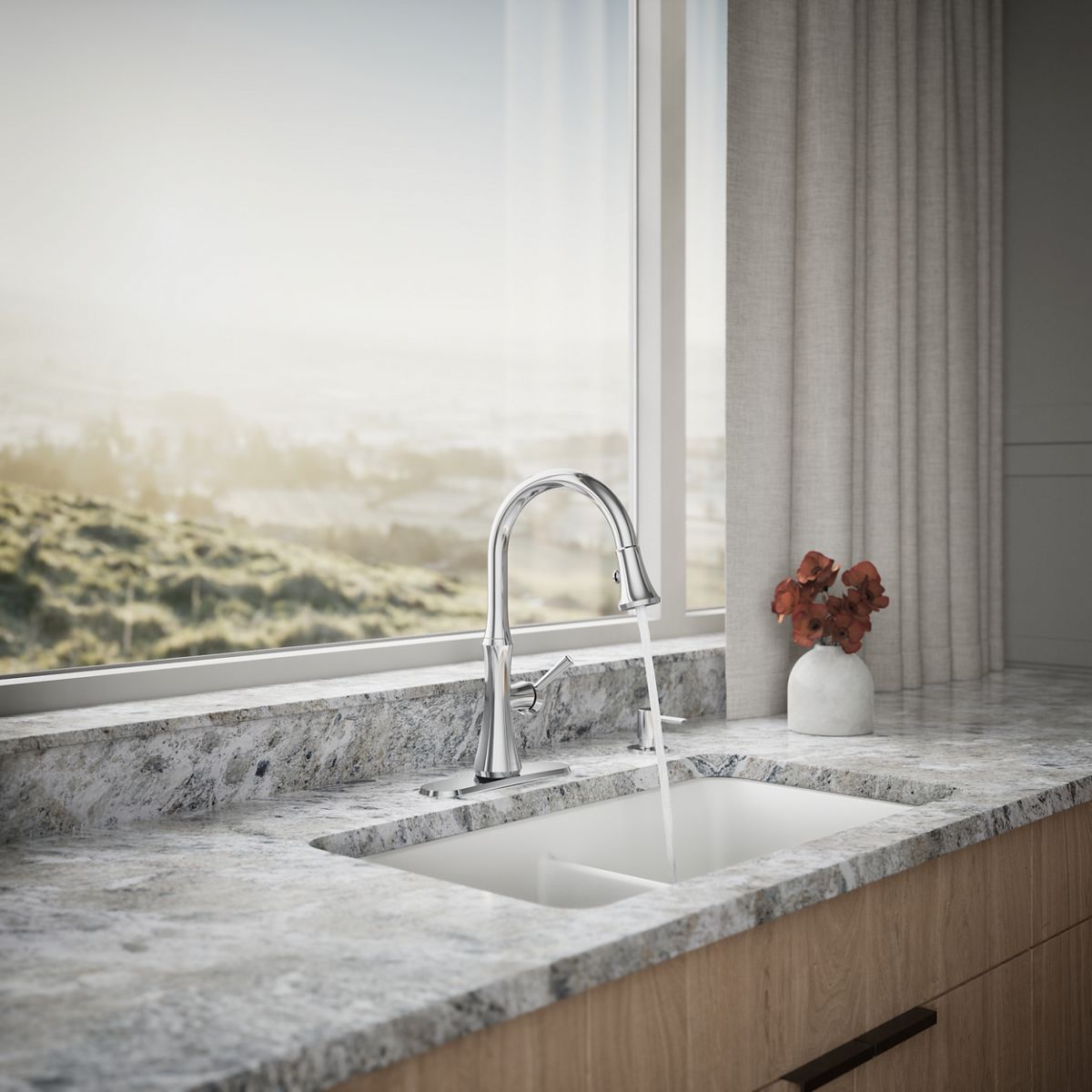 Kaori Pull-Down Kitchen Sink Faucet | K-R28706-SD | KOHLER
