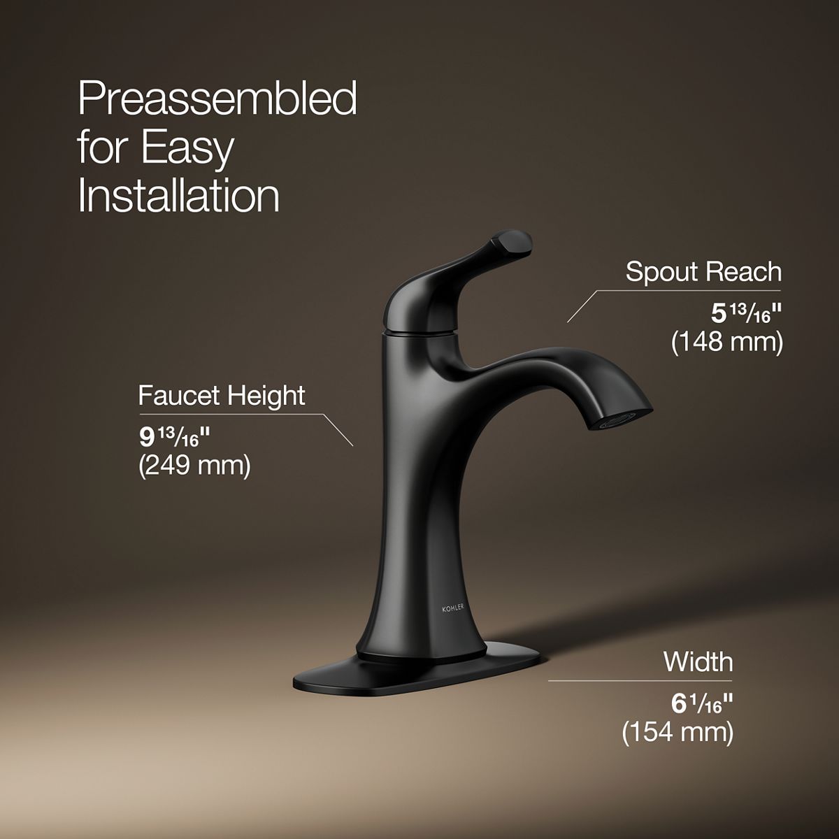 Sundae Single-Handle Bathroom Sink Faucet | K-R28795-4D | KOHLER