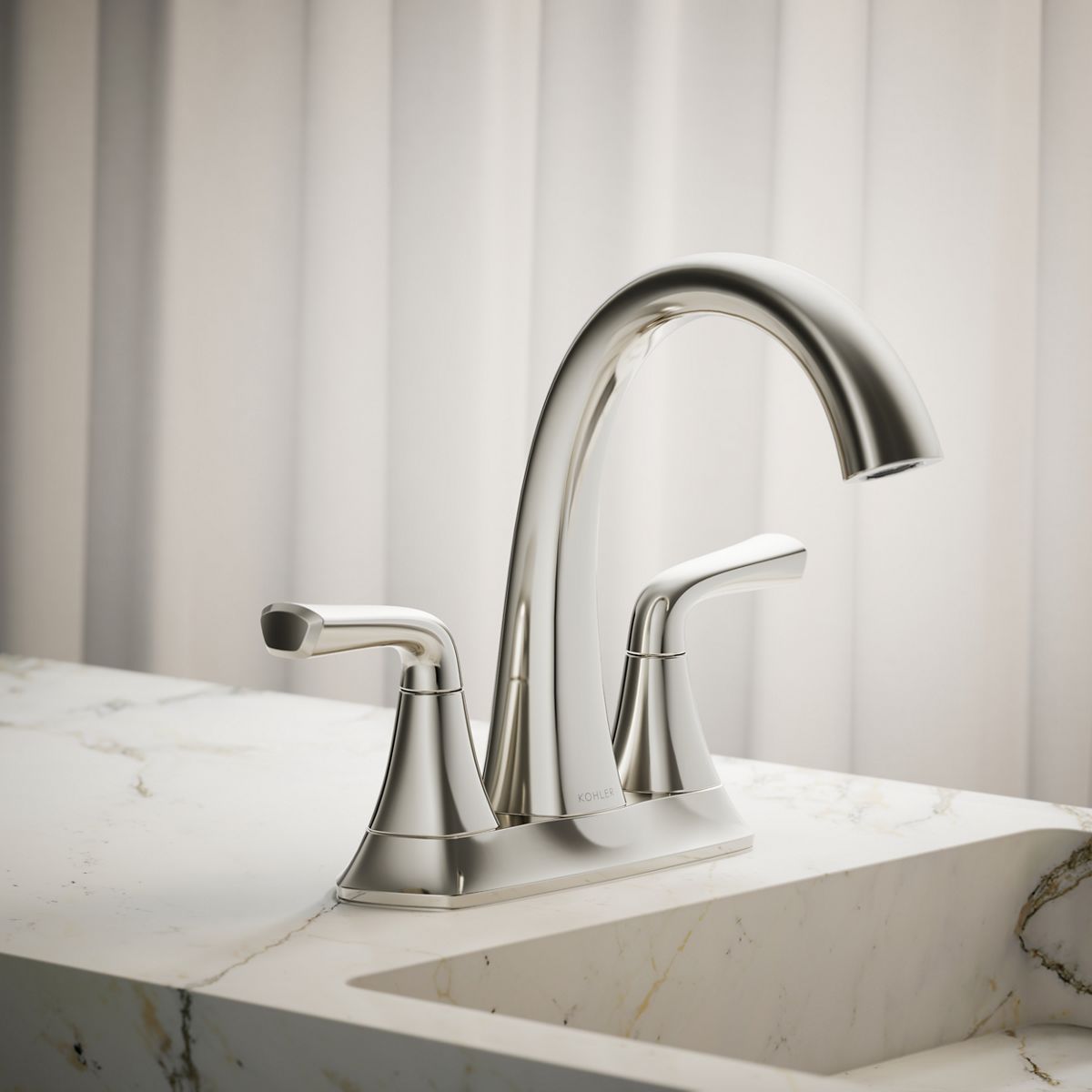 Sundae Centerset Bathroom Sink Faucet | K-R28796-4D | KOHLER