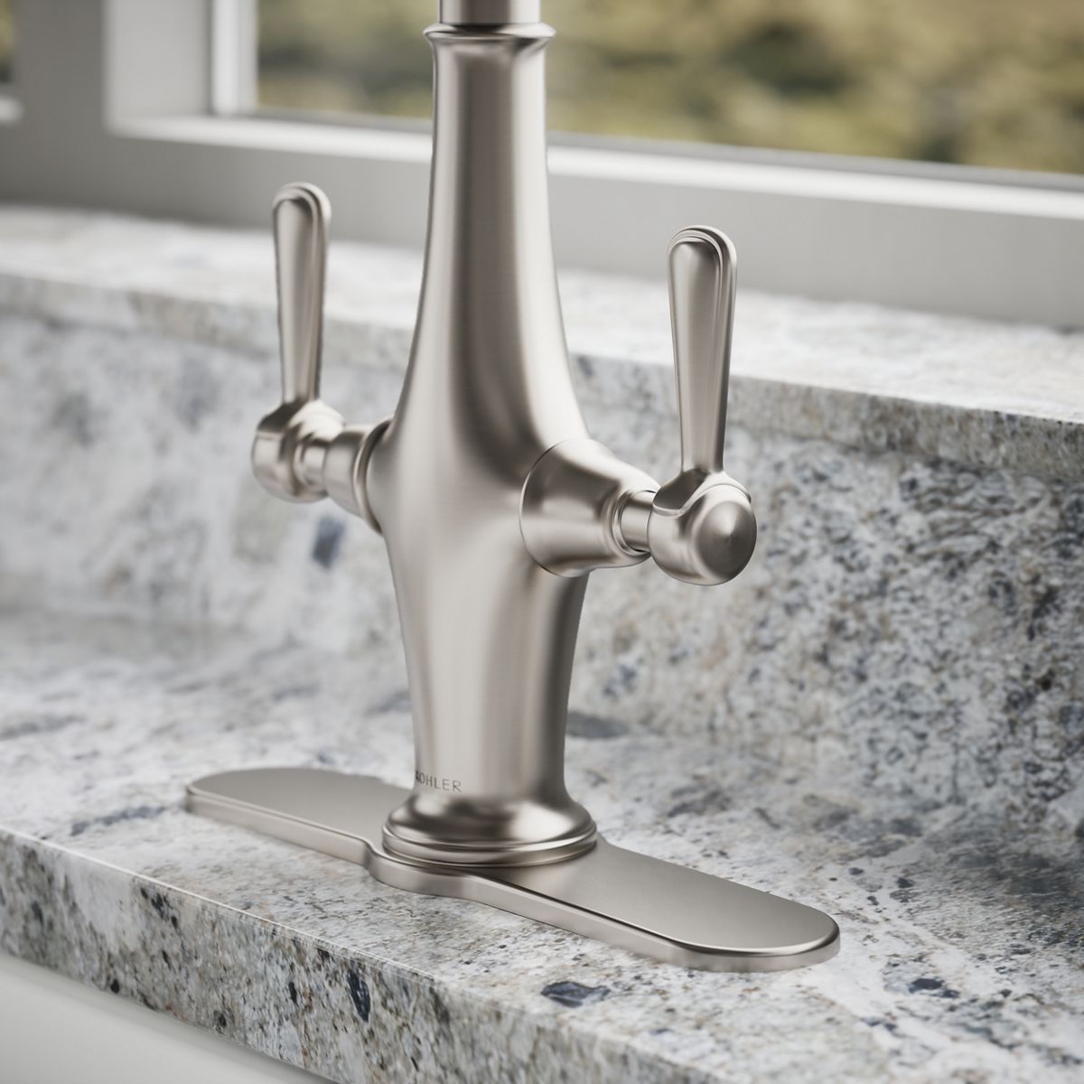 Pannier Two-Handle Pull-Down Kitchen Sink Faucet | K-R29473-SD