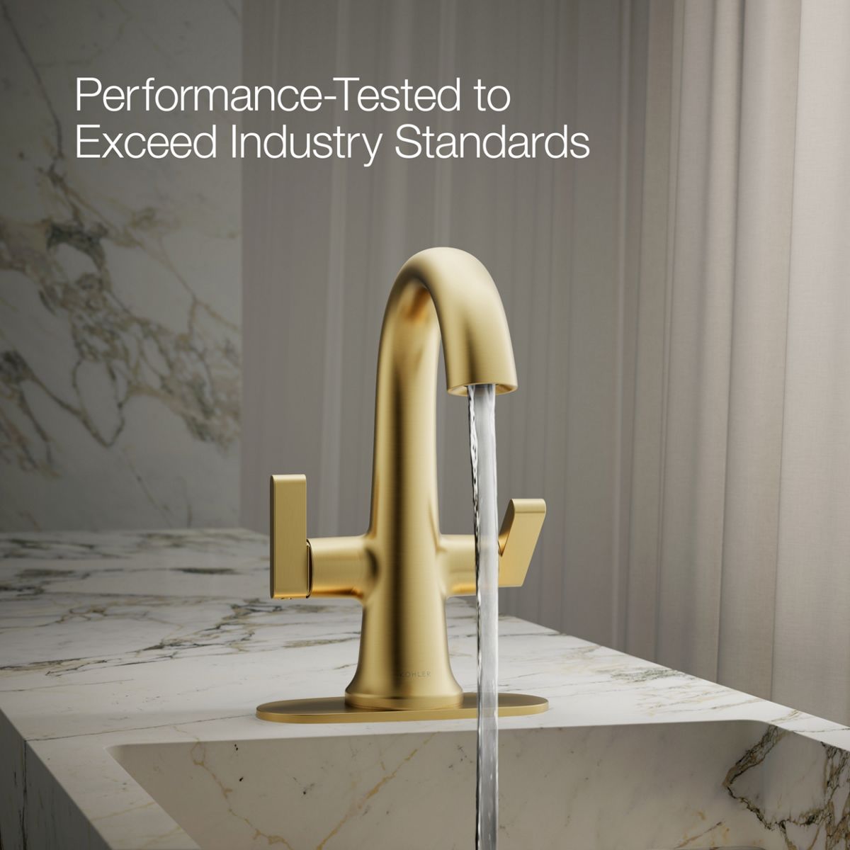Setra Monoblock Bathroom Sink Faucet | K-R29664-4D | KOHLER