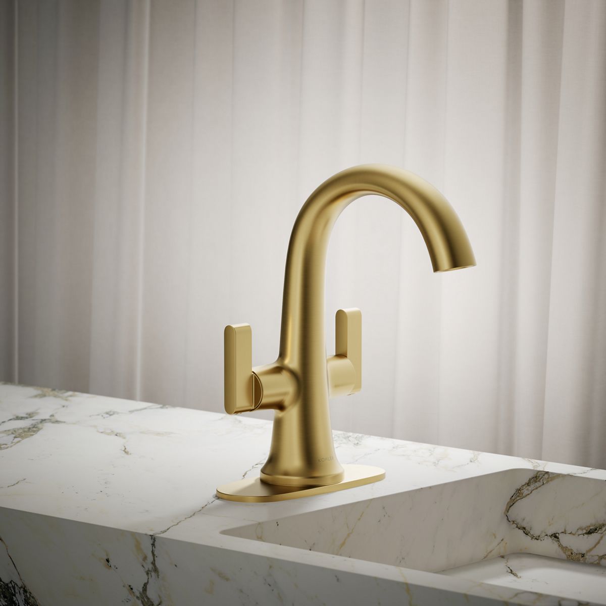 Setra Monoblock Bathroom Sink Faucet | K-R29664-4D | KOHLER