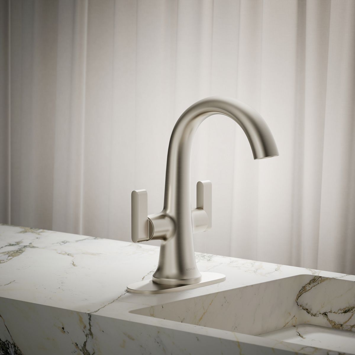 Setra Monoblock Bathroom Sink Faucet | K-R29664-4D | KOHLER