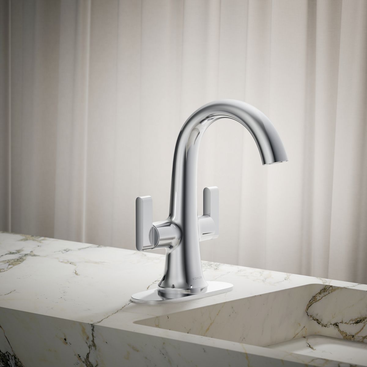 Setra Monoblock Bathroom Sink Faucet | K-R29664-4D | KOHLER