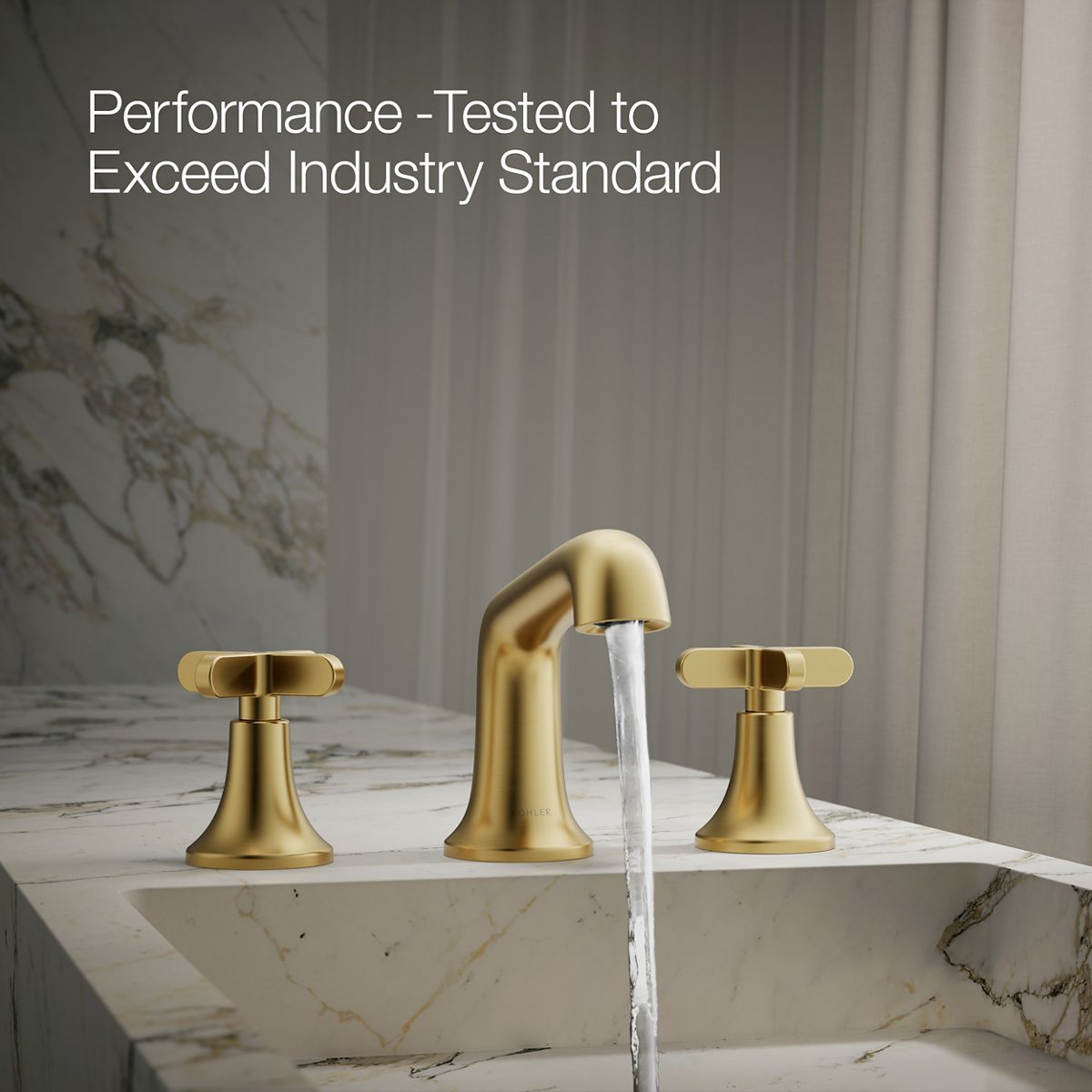 Setra Widespread Bathroom Sink Faucet | K-R29666-3D | KOHLER