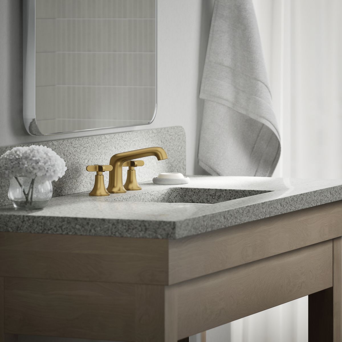 Setra Widespread Bathroom Sink Faucet | K-R29666-3D | KOHLER