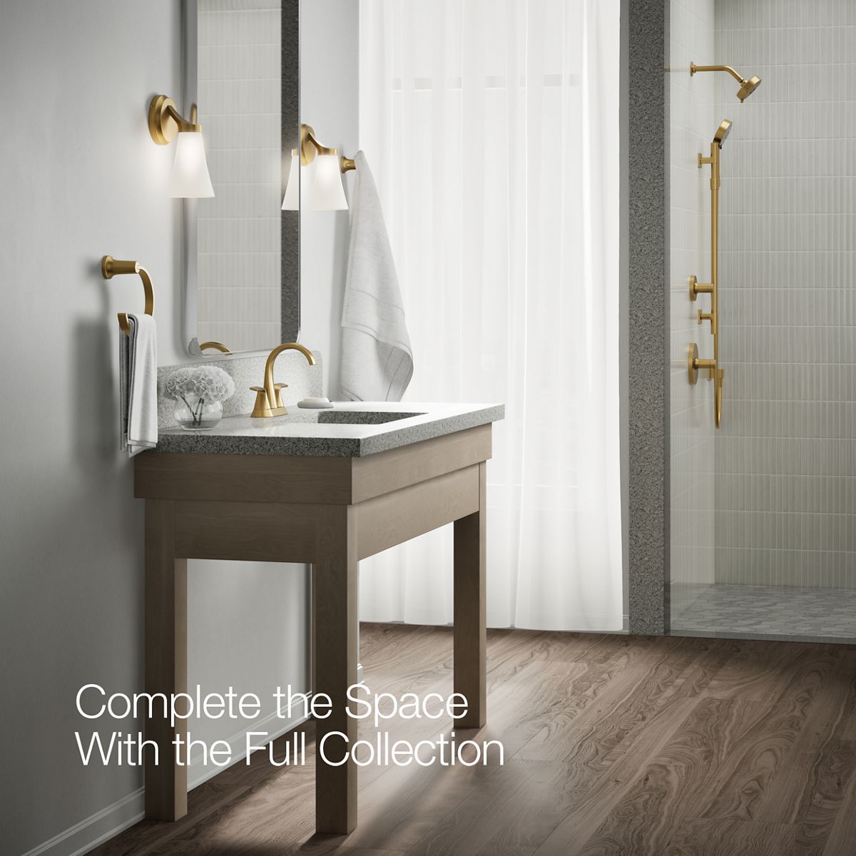 Cursiva Centerset Bathroom Sink Faucet | K-R30578-4D | KOHLER