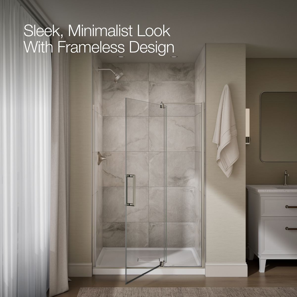 angled view, not straight-on, 1-point perspective, product in use