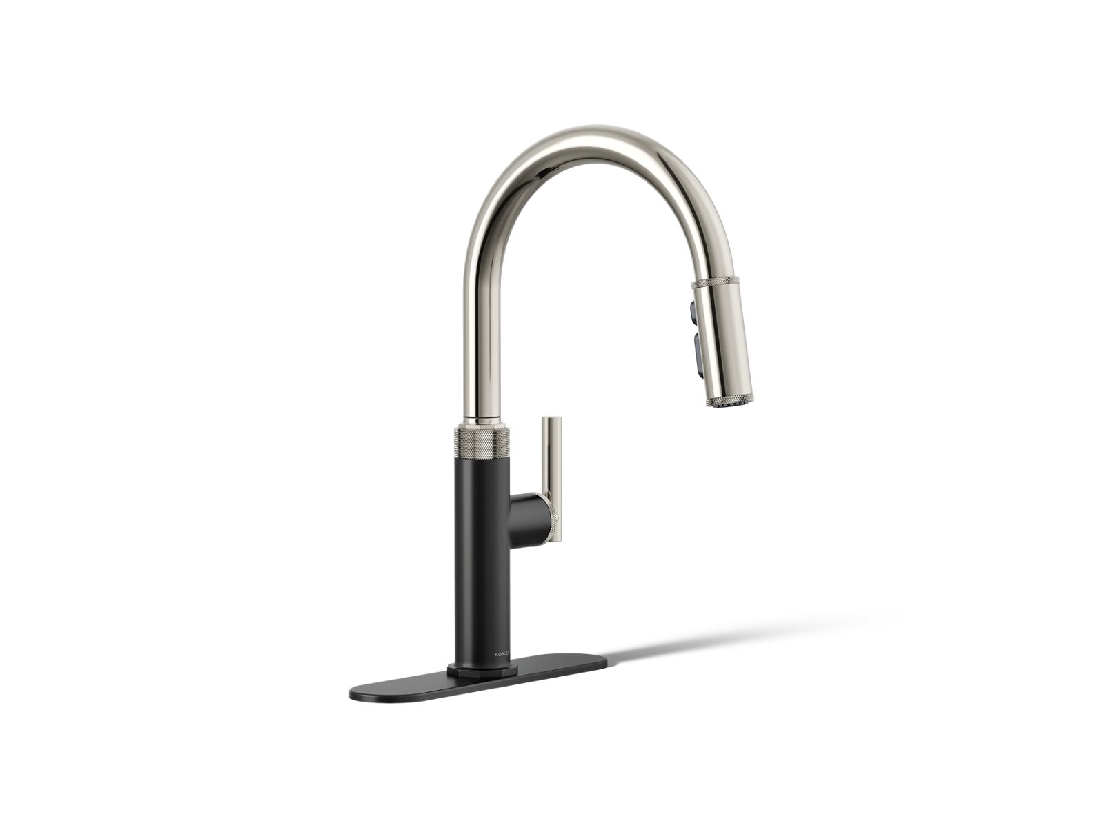 KOHLER | R31627 | Lathe™| Pull-down kitchen sink faucet with three