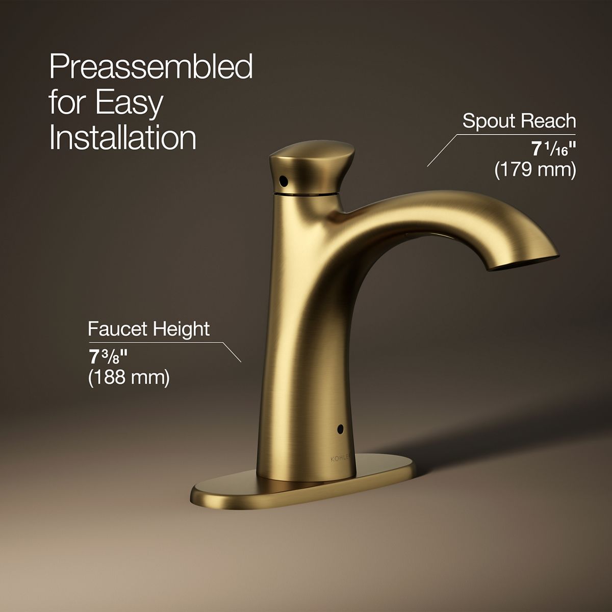 Willamette Touchless Bathroom Sink Faucet | K-R32929-4D | KOHLER
