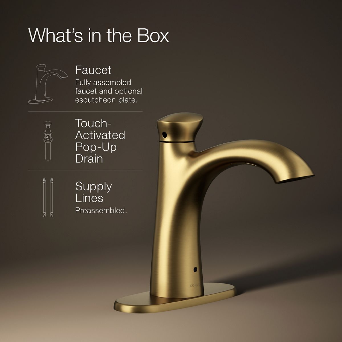 Willamette Touchless Bathroom Sink Faucet | K-R32929-4D | KOHLER