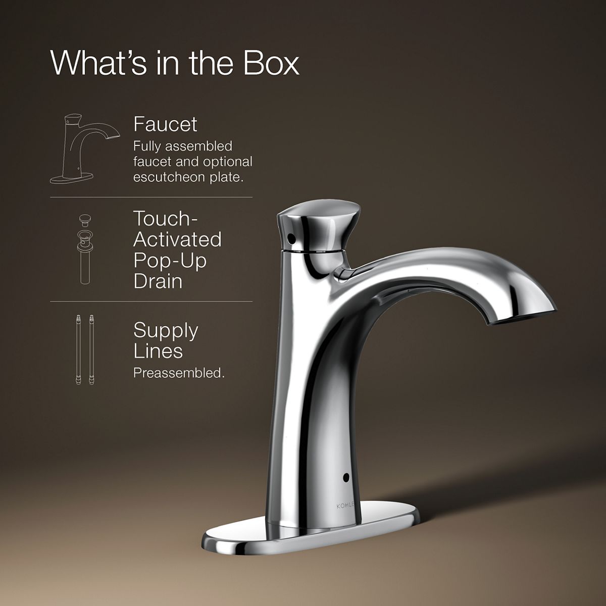 Willamette Touchless Bathroom Sink Faucet | K-R32929-4D | KOHLER