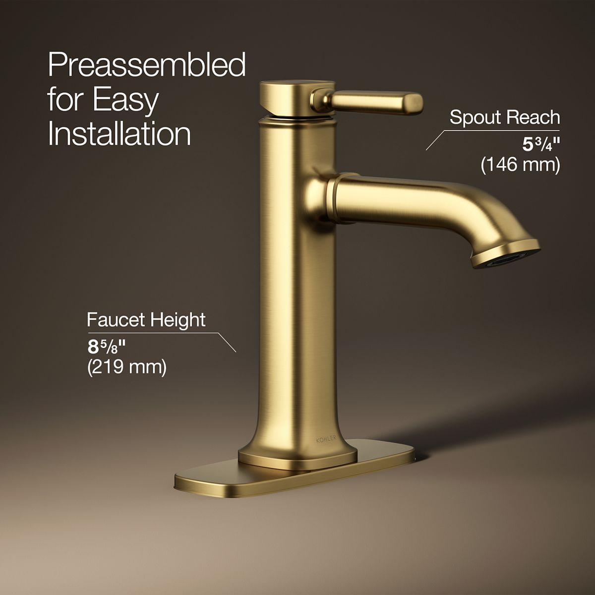Ealing Single-Handle Bathroom Sink Faucet | K-R33042-4D | KOHLER