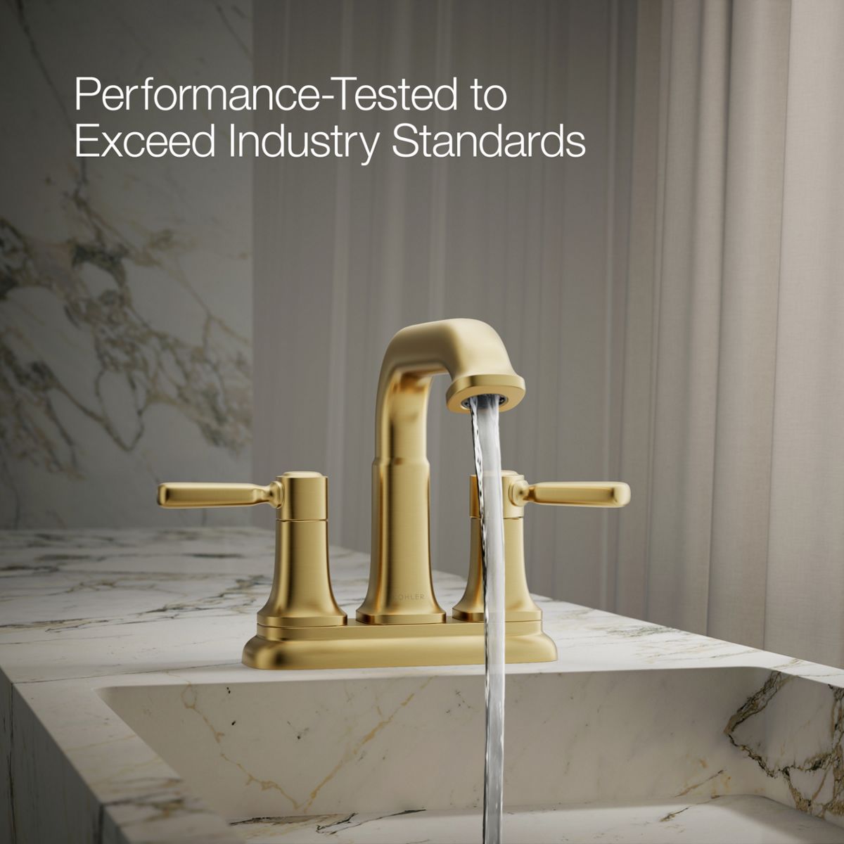 Ealing Centerset Bathroom Sink Faucet | K-R33043-4D | KOHLER