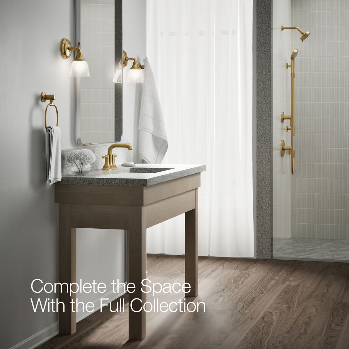 Ealing Centerset Bathroom Sink Faucet | K-R33043-4D | KOHLER