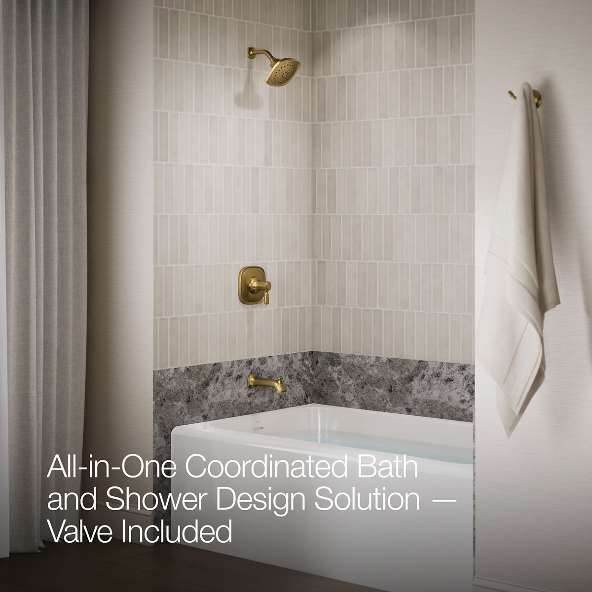 Terzet RiteTemp Bath/Shower Trim Kit | K-REC34943-4G | KOHLER