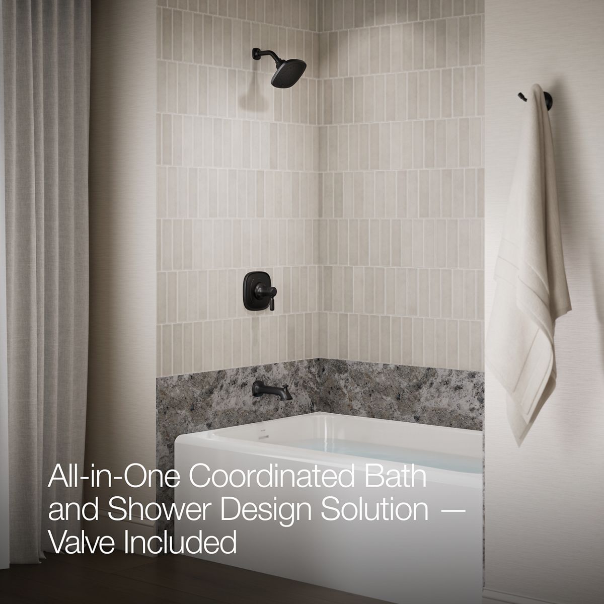 Ealing Rite-Temp Bath and Shower faucet Set | K-R33045-4G | KOHLER