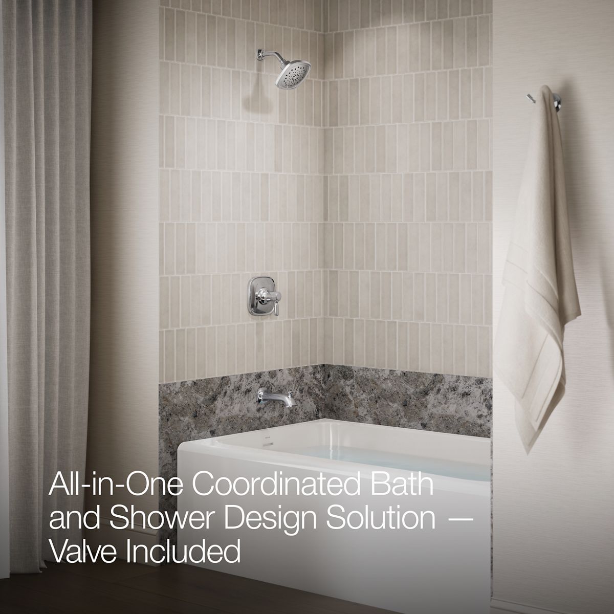 Up to 2 walls & multiple product categories visible, 2-point perspective