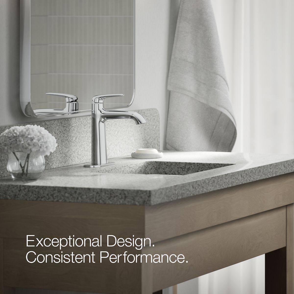 Robby 「再シュリンク❌ー純正品」 Avail Single-Handle Bathroom Sink Faucet | K-R33046-4D | KOHLER