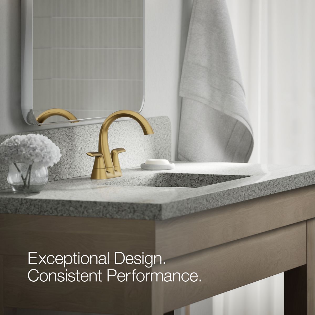 Avail Centerset Bathroom Sink Faucet | K-R33047-4D | KOHLER