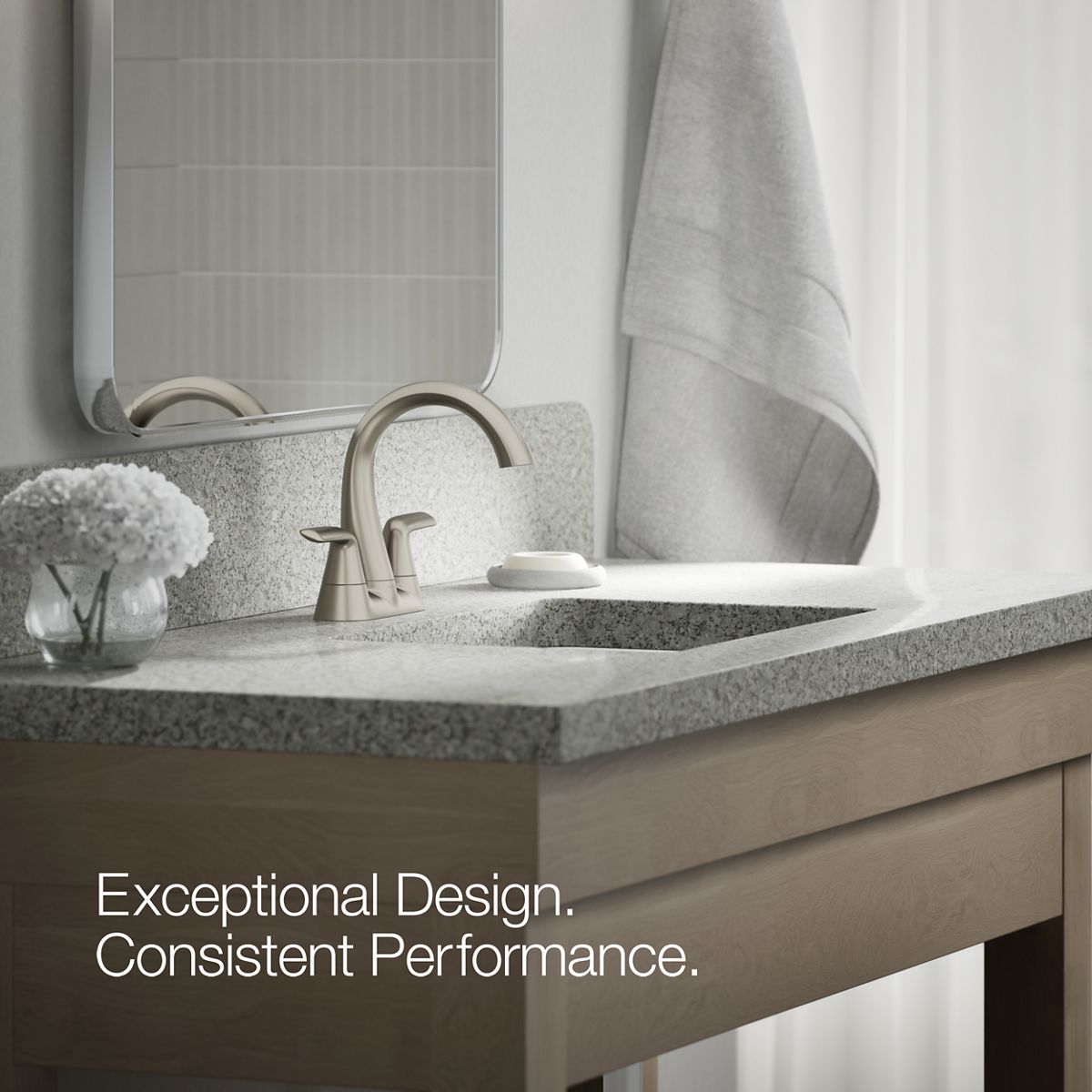 Avail Centerset Bathroom Sink Faucet | K-R33047-4D | KOHLER