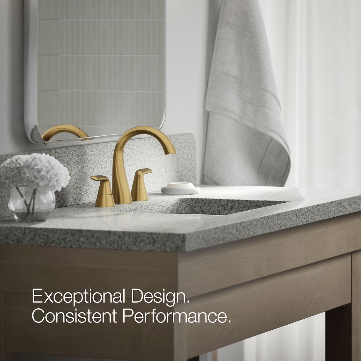 Avail Widespread Bathroom Sink Faucet | K-R33048-4D | KOHLER