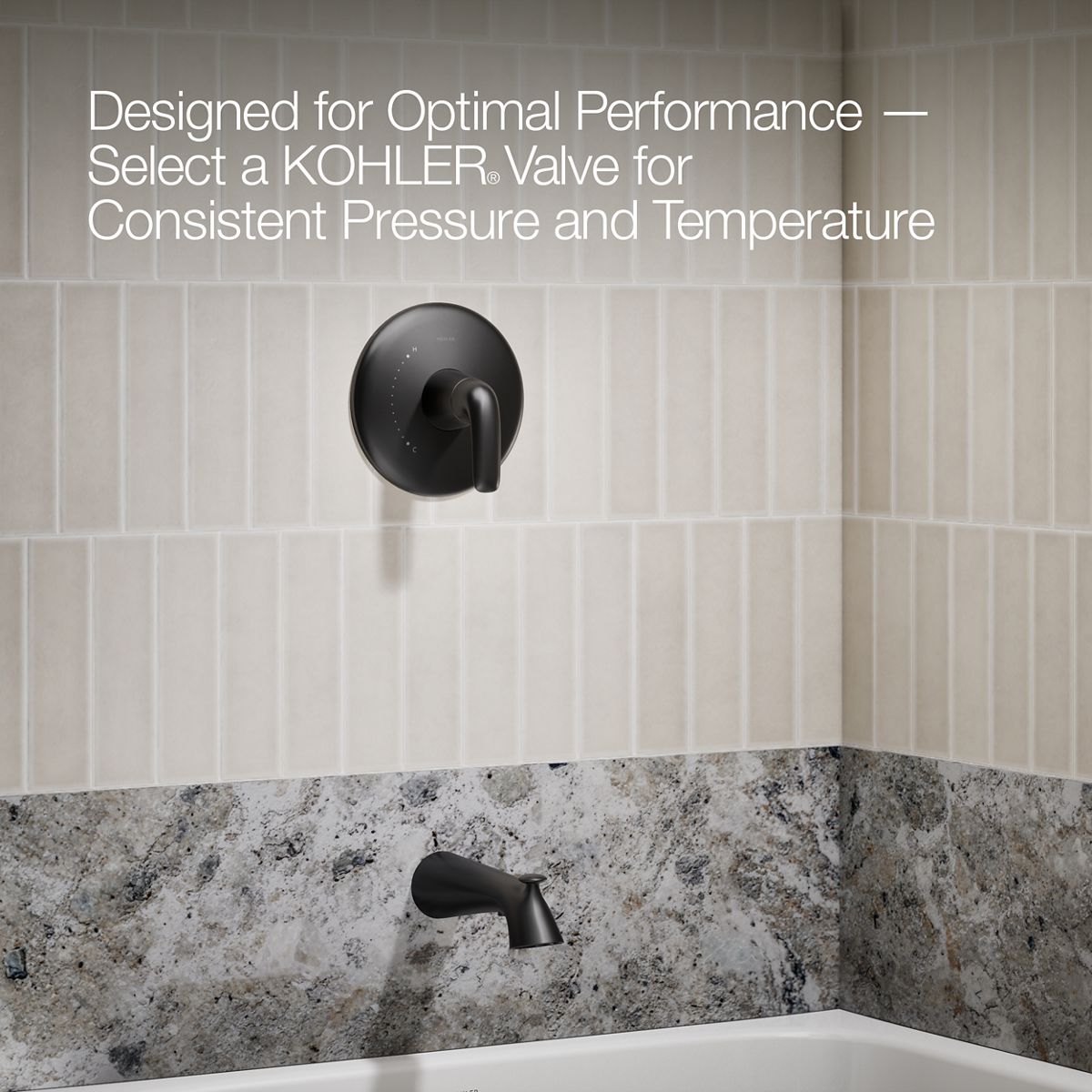Avail Pressure-Balancing Bath And Shower Faucet Set | K-R33049-4G