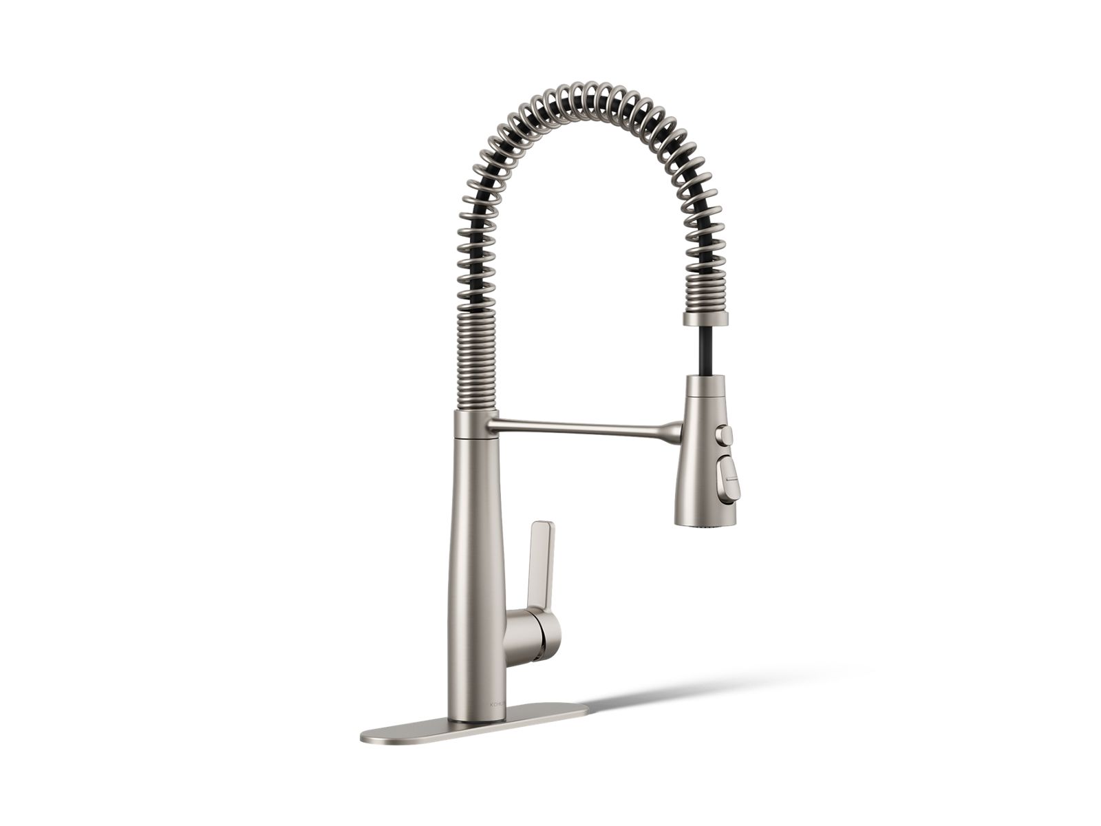 Kohler K-24982 Purist semiprofessional Kitchen Sink Faucet Matte Black, image size:1600x1200