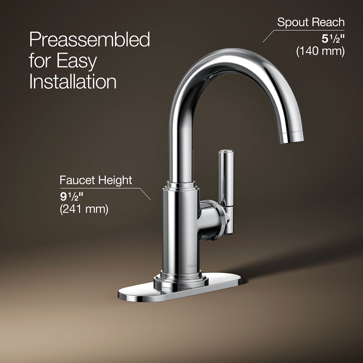 Torrington 1-Handle Bathroom Faucet | K-R34479-4D | KOHLER