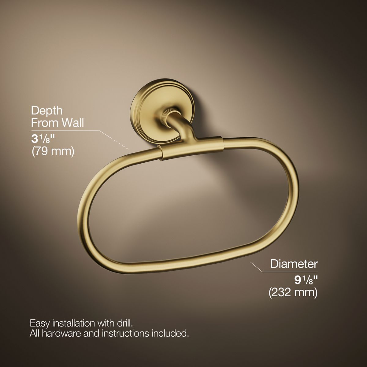 Paces Towel Ring | K-R34488 | KOHLER