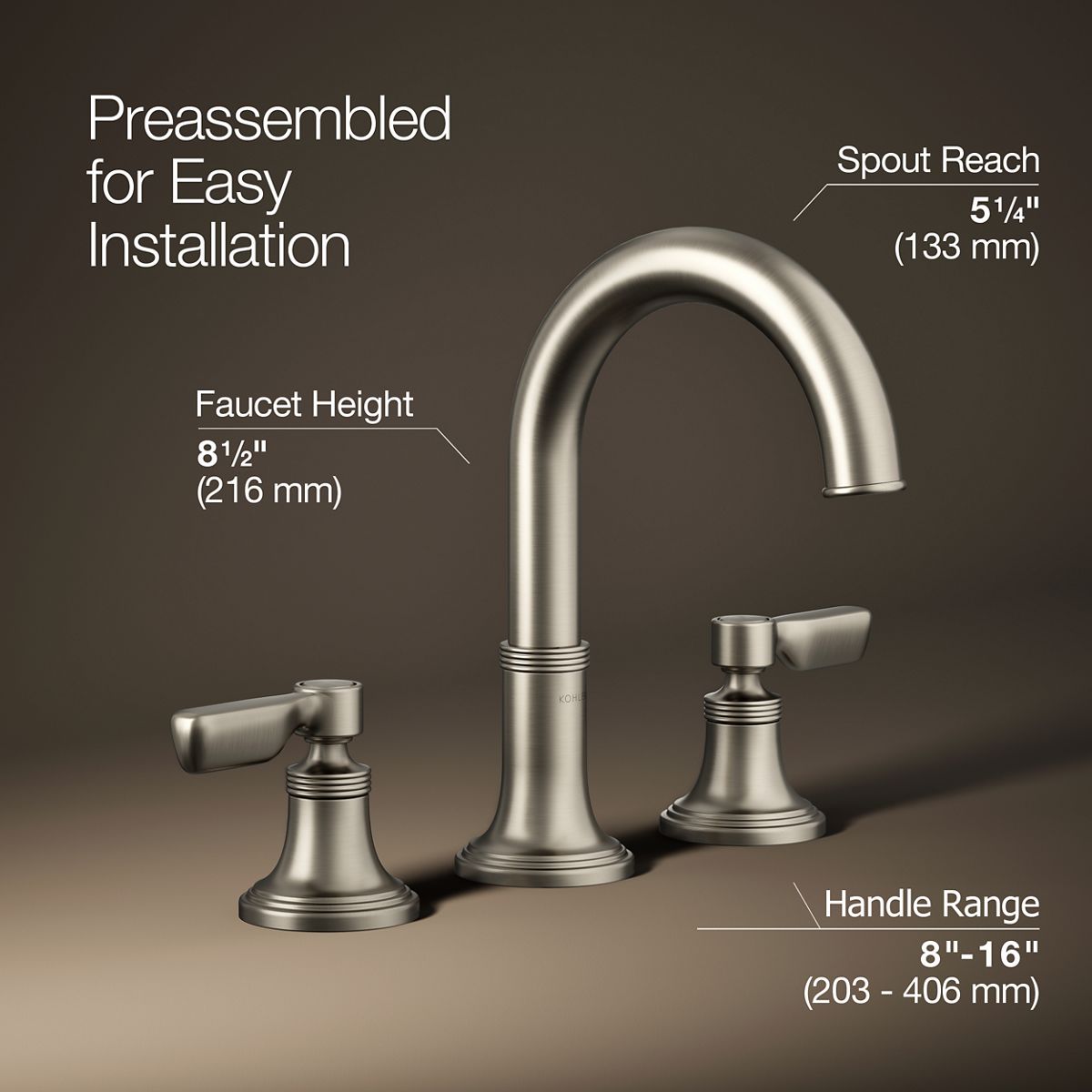 KOHLER | R34524-4D | Paces™| Widespread bathroom sink faucet, 1.2 gpm