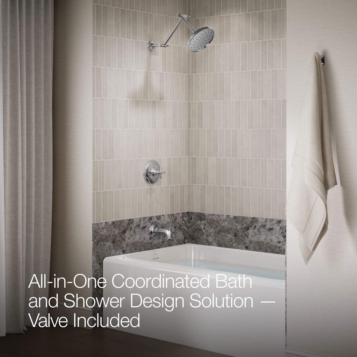 Up to 2 walls & multiple product categories visible, 2-point perspective