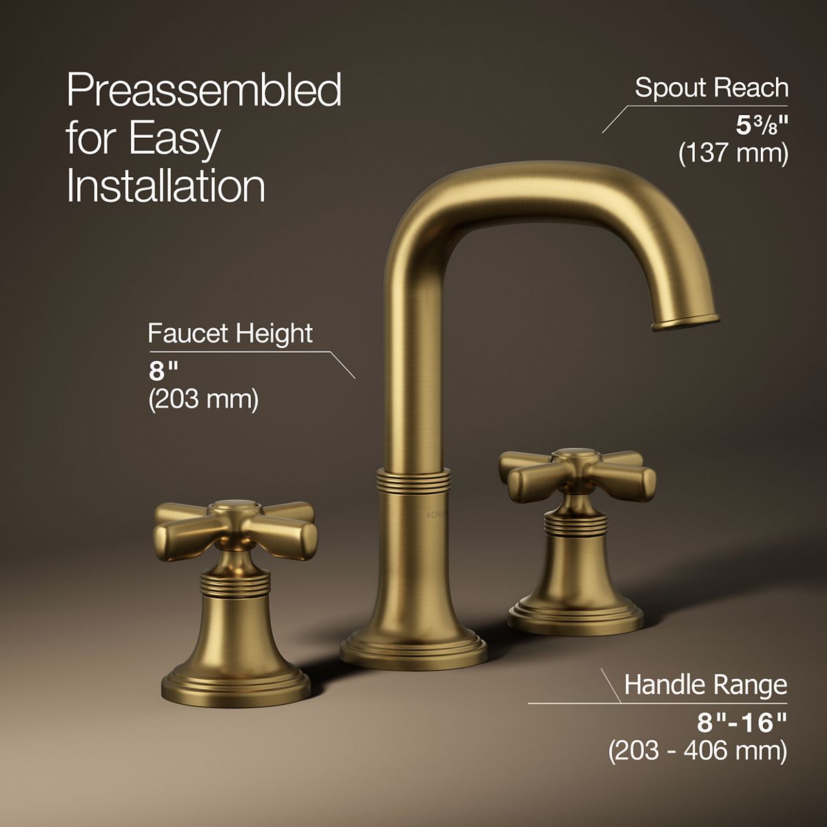 Paces Widespread Bathroom Faucet | K-R36011-3D | KOHLER