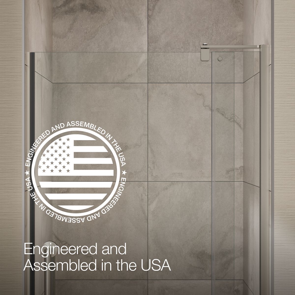 Ashan Frameless Pivot Shower Door | K-R38343-6L | KOHLER