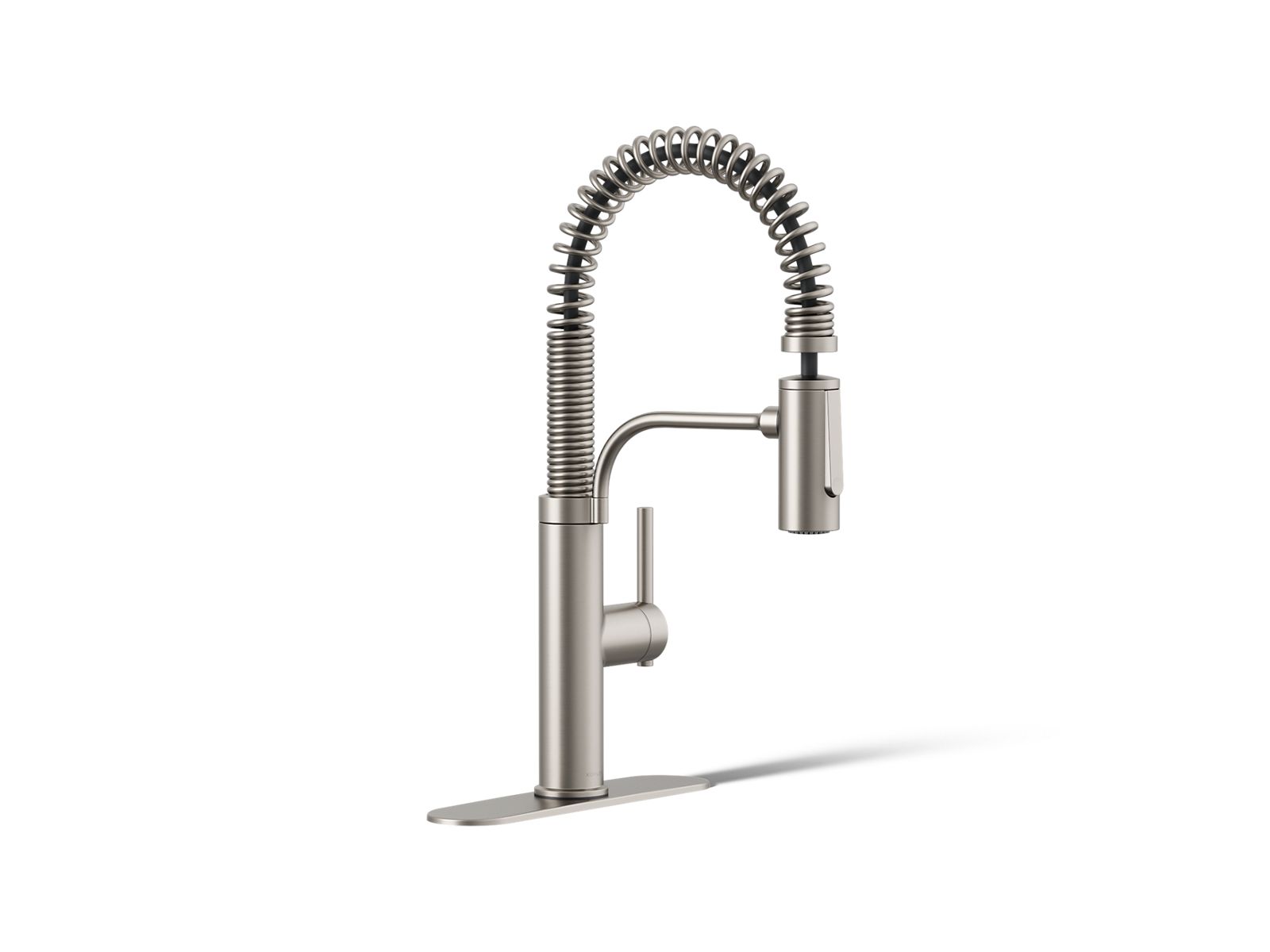 Blanco Rivana Semi Pro Kitchen Faucet in PVD Steel, image size:1600x1200