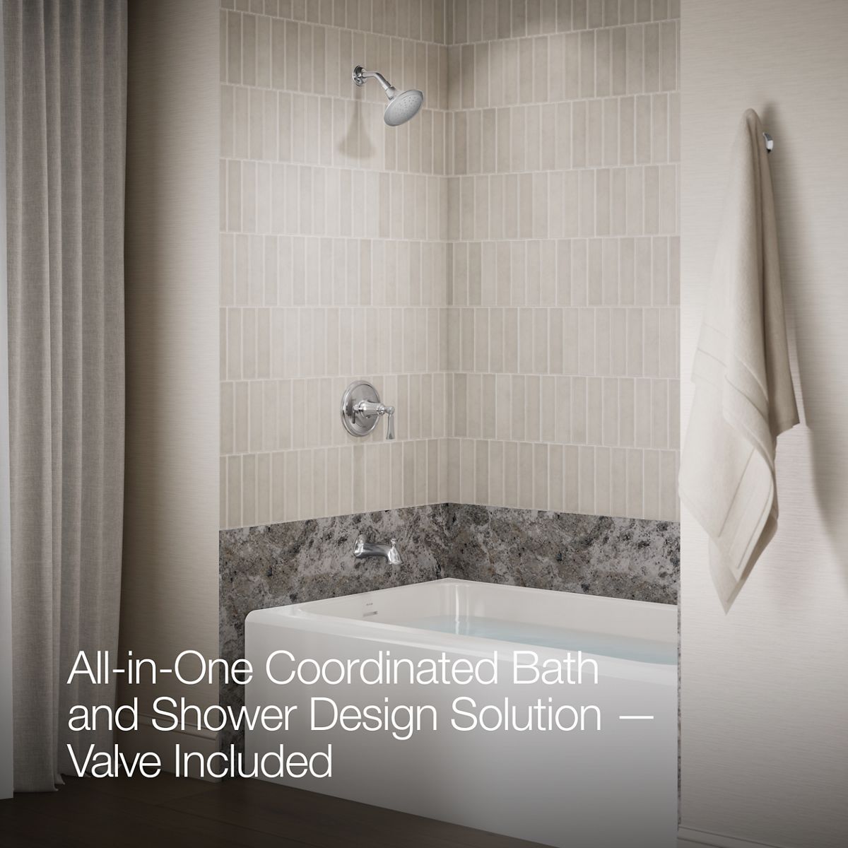 Up to 2 walls & multiple product categories visible, 2-point perspective