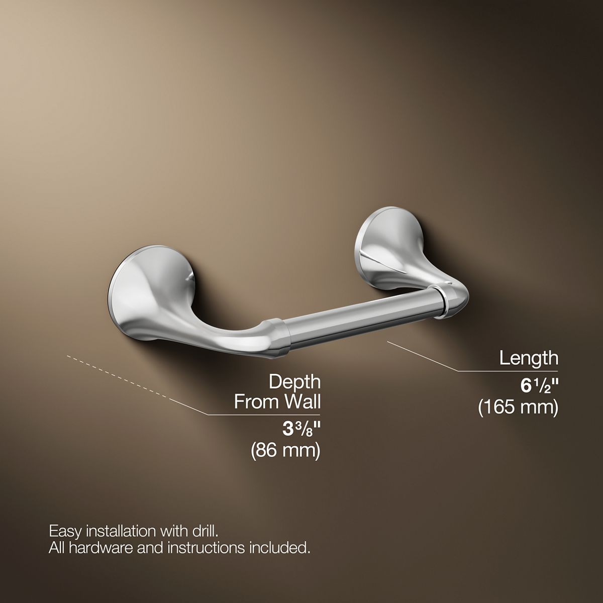 Ellinston pivoting toilet paper holder | K-R72787 | KOHLER